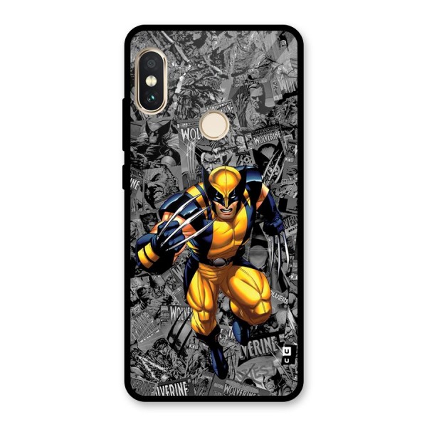 Logan Stance Glass Back Case for Redmi Note 5 Pro