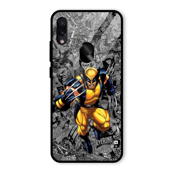 Logan Stance Glass Back Case for Redmi Note 7S