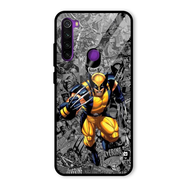 Logan Stance Glass Back Case for Redmi Note 8