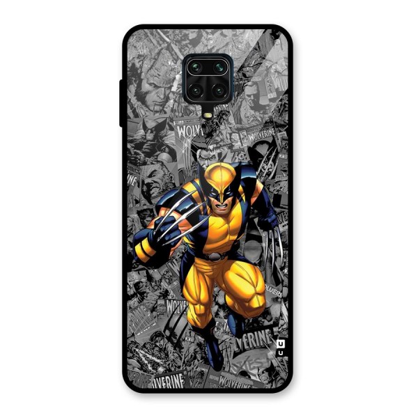 Logan Stance Glass Back Case for Redmi Note 9 Pro Max