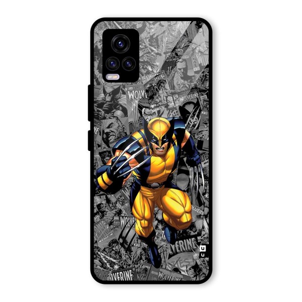 Logan Stance Glass Back Case for Vivo V20 2021