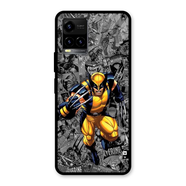Logan Stance Glass Back Case for Vivo Y21G