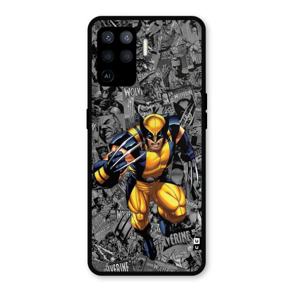 Logan Stance Metal Back Case for Oppo F19 Pro