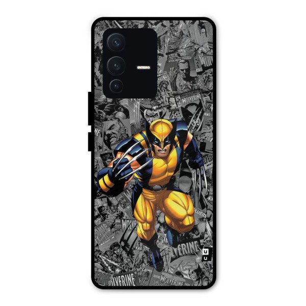 Logan Stance Metal Back Case for Vivo V23 Pro