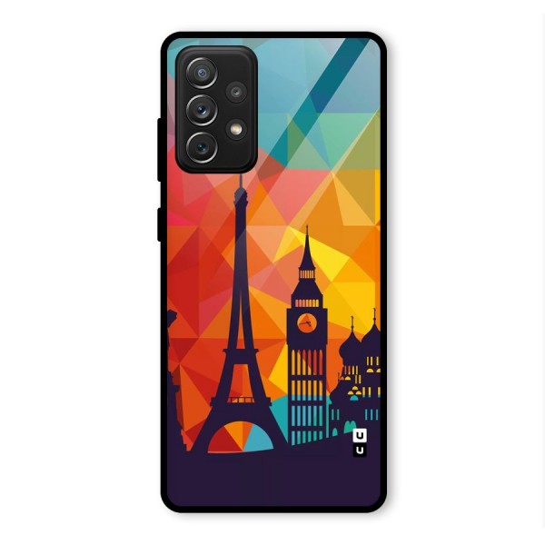 London Art Glass Back Case for Galaxy A72
