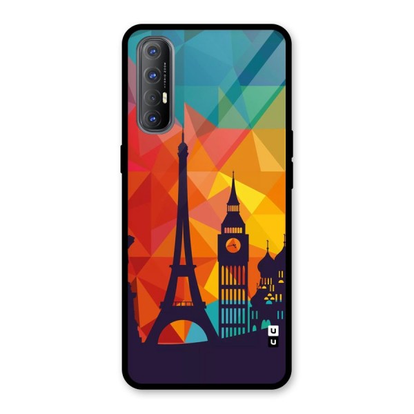 London Art Glass Back Case for Oppo Reno3 Pro