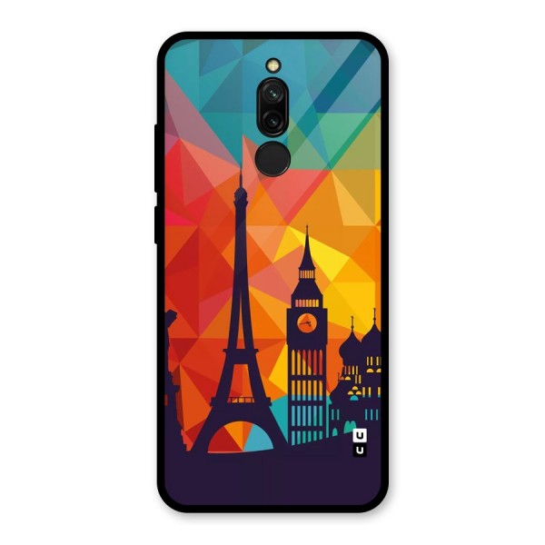 London Art Glass Back Case for Redmi 8