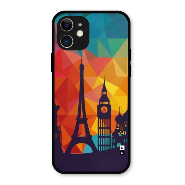 London Art Metal Back Case for iPhone 12