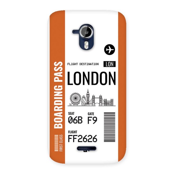 London Boarding Pass Back Case for Canvas Magnus A117