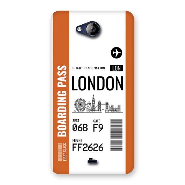 London Boarding Pass Back Case for Canvas Play Q355