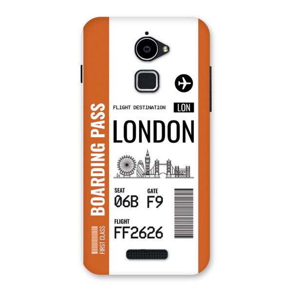 London Boarding Pass Back Case for Coolpad Note 3 Lite