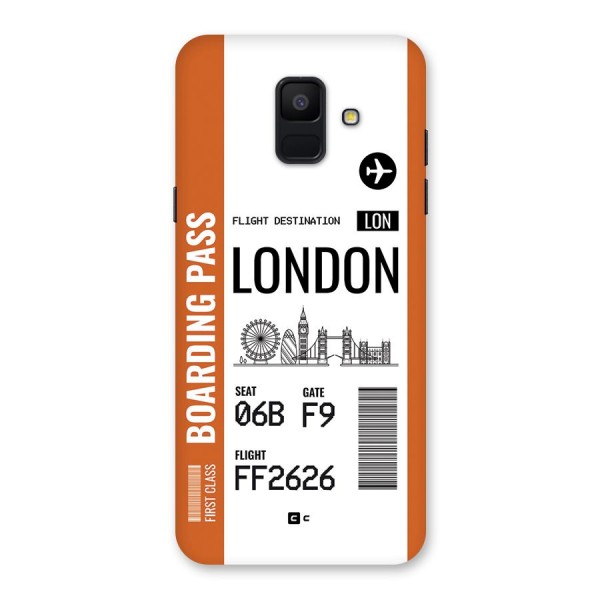 London Boarding Pass Back Case for Galaxy A6 (2018)