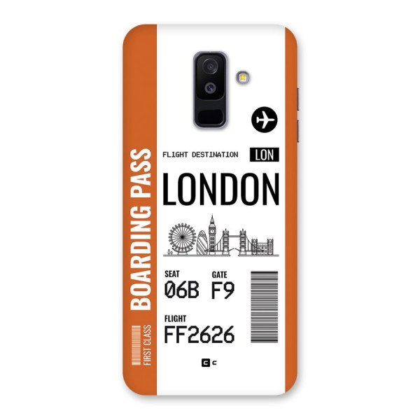London Boarding Pass Back Case for Galaxy A6 Plus