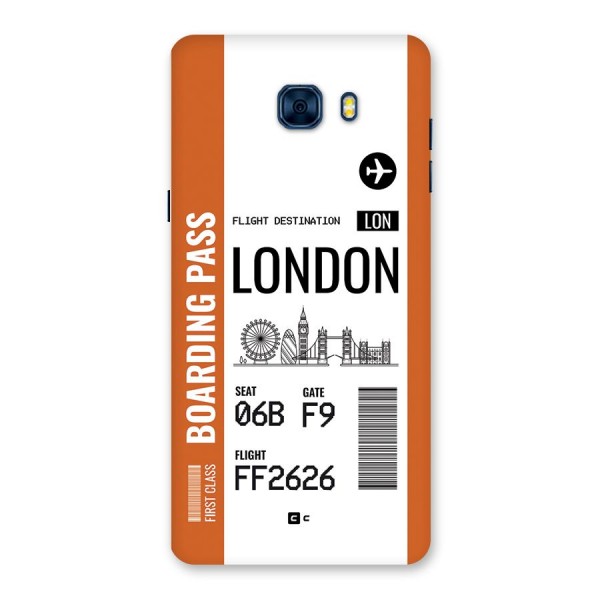 London Boarding Pass Back Case for Galaxy C7 Pro