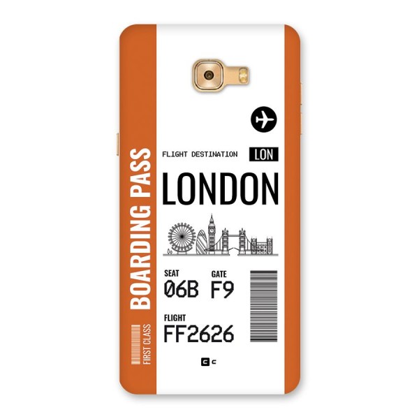 London Boarding Pass Back Case for Galaxy C9 Pro