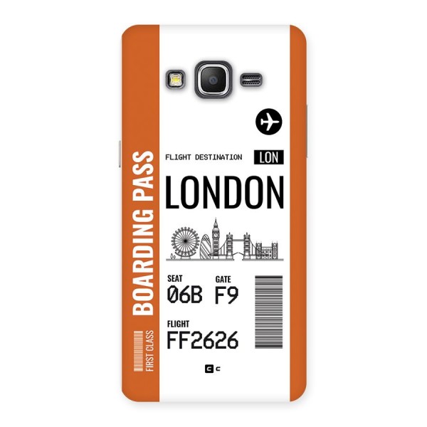 London Boarding Pass Back Case for Galaxy Grand Prime