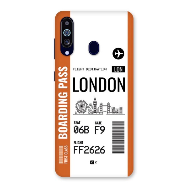 London Boarding Pass Back Case for Galaxy M40