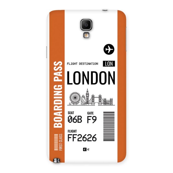 London Boarding Pass Back Case for Galaxy Note 3 Neo