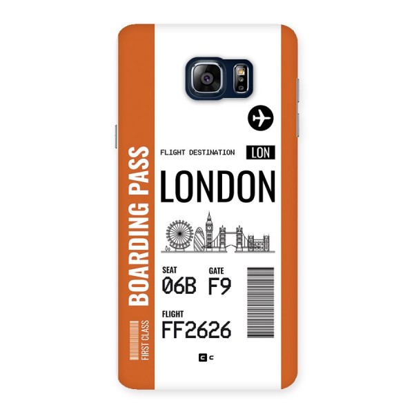 London Boarding Pass Back Case for Galaxy Note 5