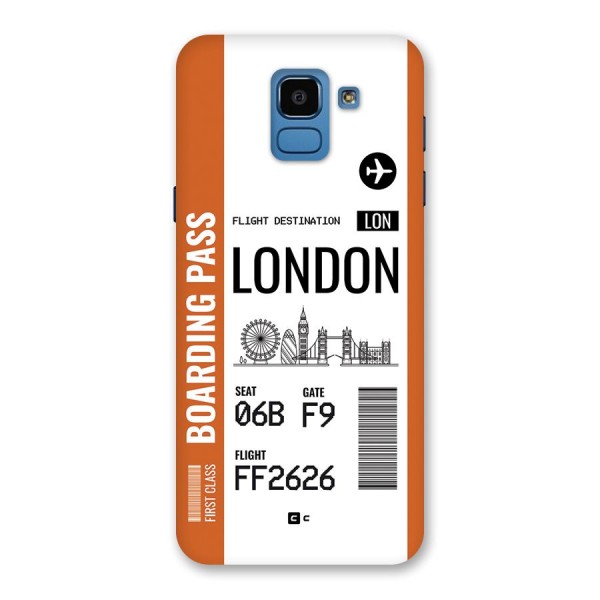 London Boarding Pass Back Case for Galaxy On6