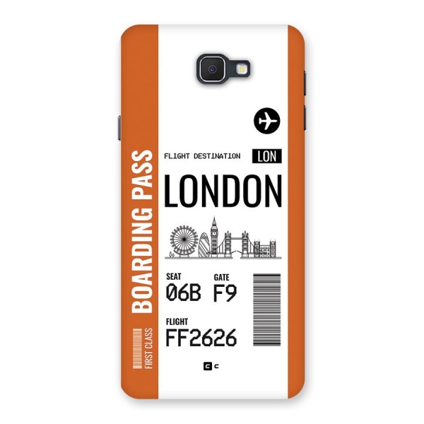 London Boarding Pass Back Case for Galaxy On7 2016