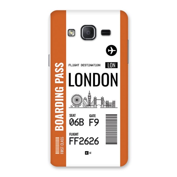 London Boarding Pass Back Case for Galaxy On7 Pro