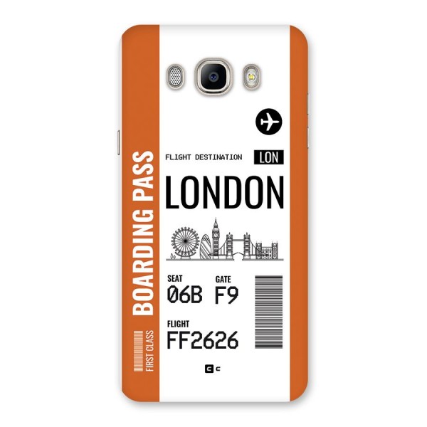 London Boarding Pass Back Case for Galaxy On8