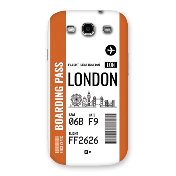 London Boarding Pass Back Case for Galaxy S3