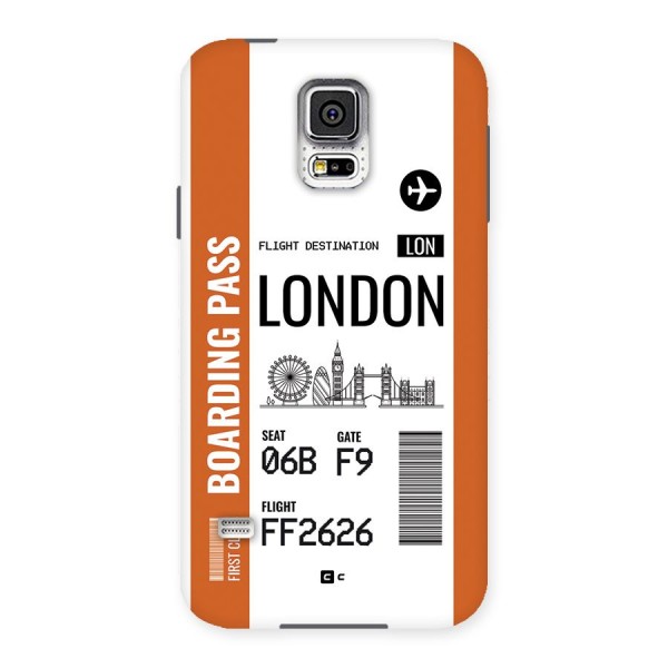 London Boarding Pass Back Case for Galaxy S5