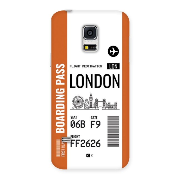 London Boarding Pass Back Case for Galaxy S5 Mini