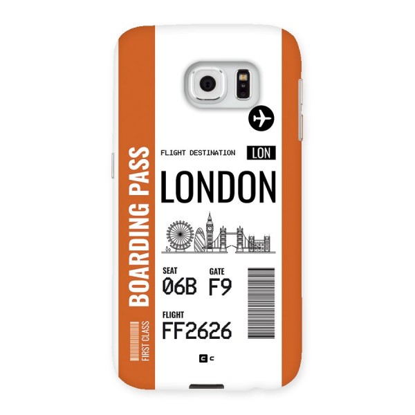 London Boarding Pass Back Case for Galaxy S6