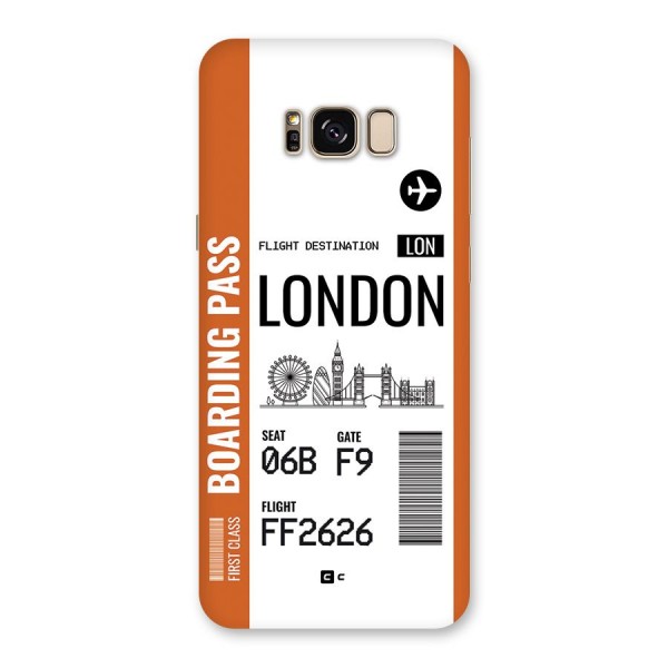 London Boarding Pass Back Case for Galaxy S8 Plus