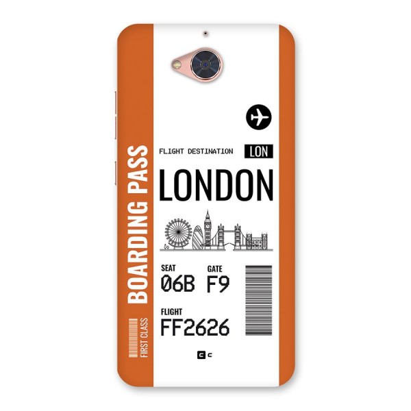 London Boarding Pass Back Case for Gionee S6 Pro