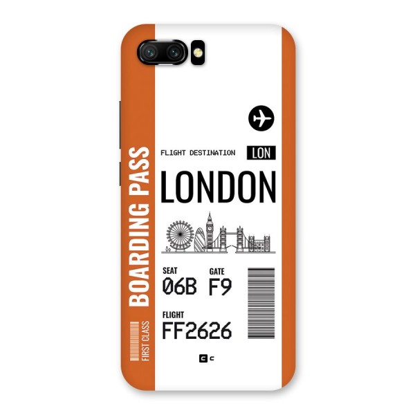 London Boarding Pass Back Case for Honor 10