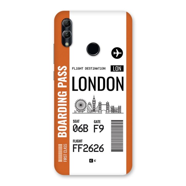 London Boarding Pass Back Case for Honor 10 Lite