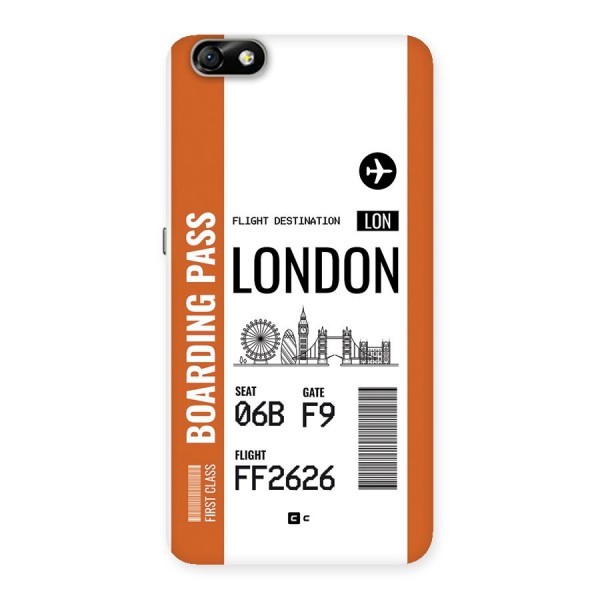 London Boarding Pass Back Case for Honor 4X