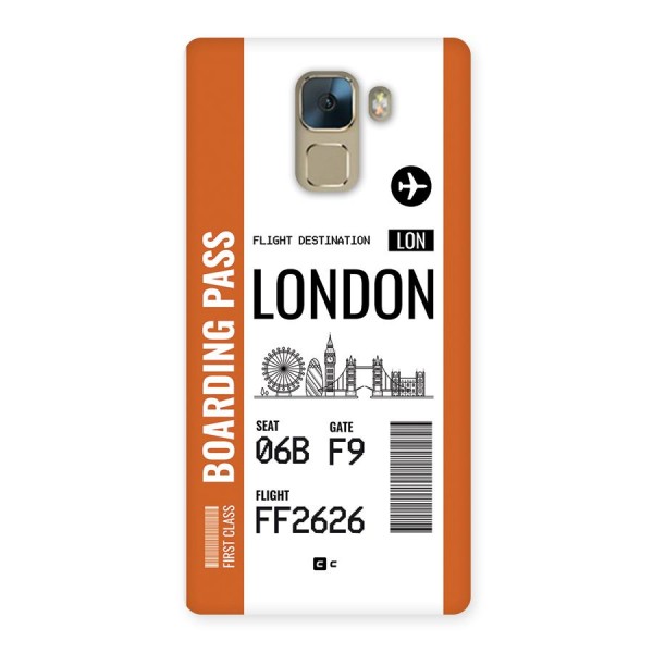 London Boarding Pass Back Case for Honor 7