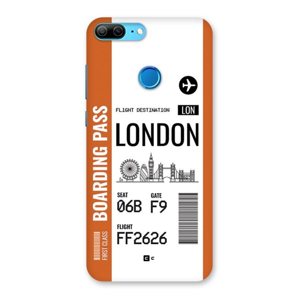 London Boarding Pass Back Case for Honor 9 Lite