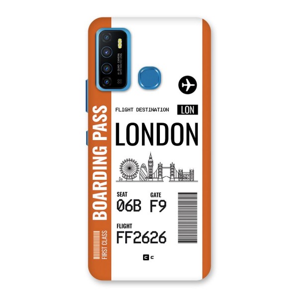 London Boarding Pass Back Case for Infinix Hot 9