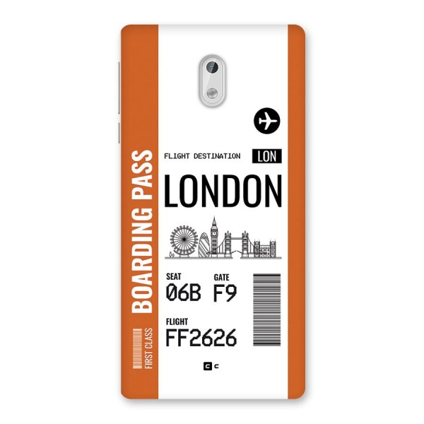 London Boarding Pass Back Case for Nokia 3