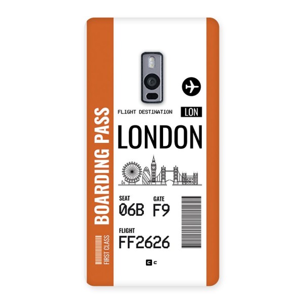 London Boarding Pass Back Case for OnePlus 2
