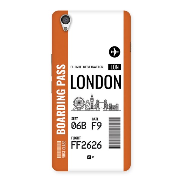 London Boarding Pass Back Case for OnePlus X
