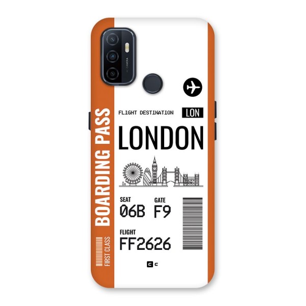 London Boarding Pass Back Case for Oppo A32