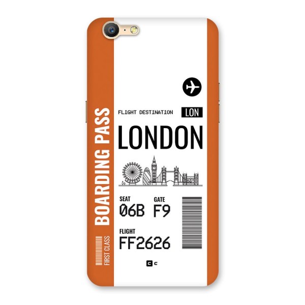 London Boarding Pass Back Case for Oppo A39