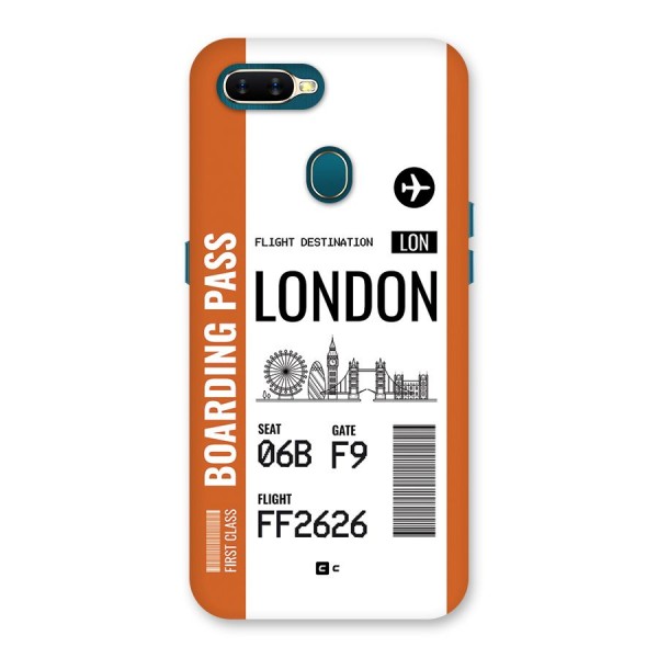 London Boarding Pass Back Case for Oppo A7