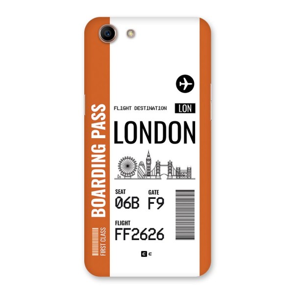 London Boarding Pass Back Case for Oppo A83 (2018)