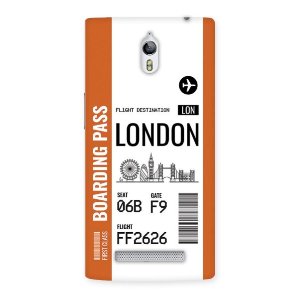 London Boarding Pass Back Case for Oppo Find 7