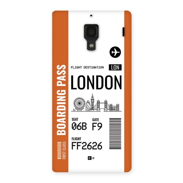 London Boarding Pass Back Case for Redmi 1s