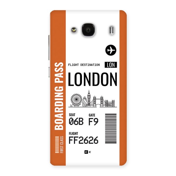 London Boarding Pass Back Case for Redmi 2s