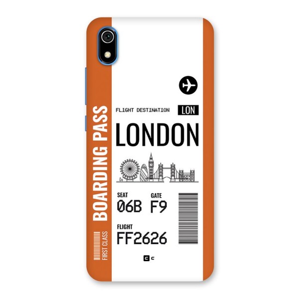 London Boarding Pass Back Case for Redmi 7A